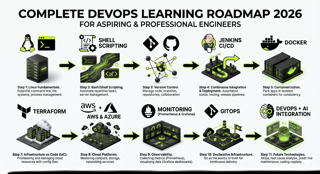 DevOps career roadmap for freshers in India